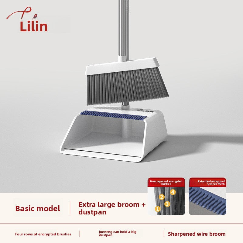 Foldable Broom and Dustpan Set for Home Cleaning