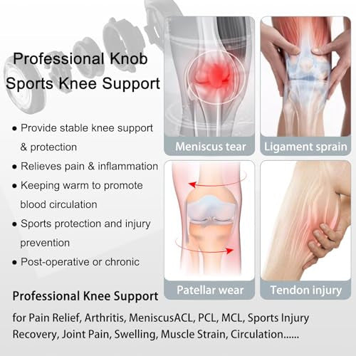Adjustable Compression Knee Support with Patella