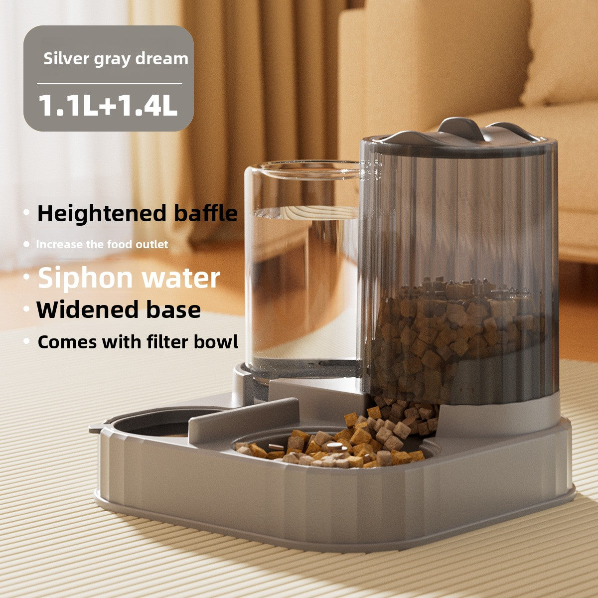 2-in-1 Food & Water Station