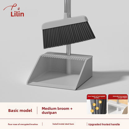 Foldable Broom and Dustpan Set for Home Cleaning