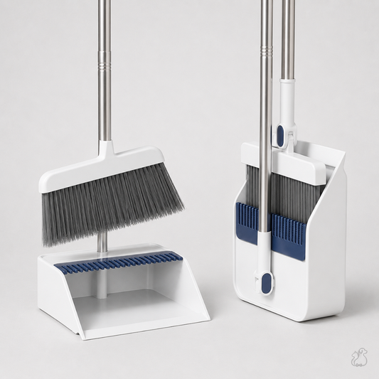 Foldable Broom and Dustpan Set for Home Cleaning
