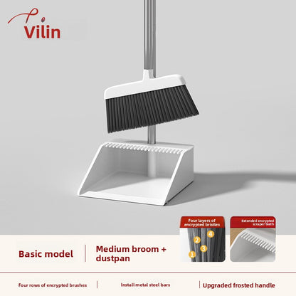 Foldable Broom and Dustpan Set for Home Cleaning